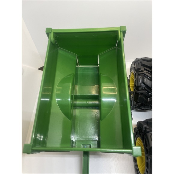 John Deere Kids Monster Treads Toy Tractor& Wagon & Lights & Sounds Not Tested - Picture 12 of 15